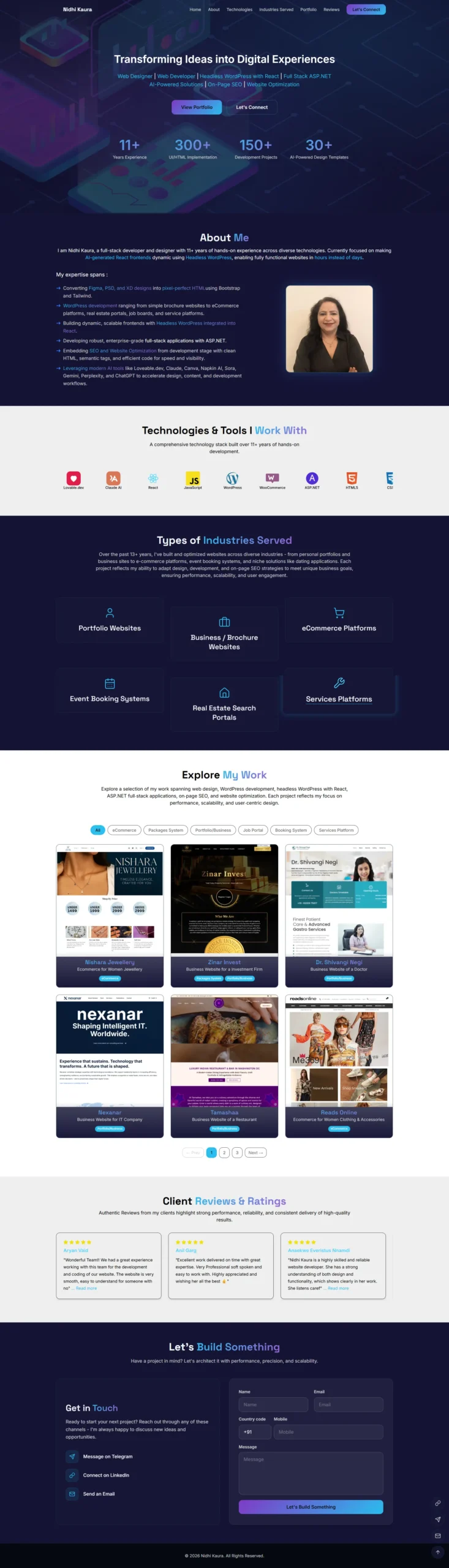 Nidhi Kaura Web Developer